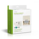 CATV erősítő | Nyereség: 25 dB | 174 - 694 MHz | Kimenő csatlakozók száma: 2 | Teljesítmény szabályzás | Fehér