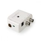 CATV erősítő | Nyereség: 15 dB | 50 - 694 MHz | Kimenő csatlakozók száma: 2 | Teljesítmény szabályzás | Fehér