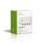 CATV erősítő | Nyereség: 10 dB | 50 - 694 MHz | Kimenő csatlakozók száma: 4 | Teljesítmény szabályzás | Fehér