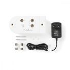 CATV erősítő | Nyereség: 18 dB | 40 - 862 MHz | Kimenő csatlakozók száma: 2 | Teljesítmény szabályzás | Fehér