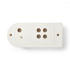 CATV erősítő | Nyereség: 20 dB | 40 - 862 MHz | Kimenő csatlakozók száma: 4 | Teljesítmény szabályzás | Fehér