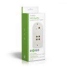 CATV erősítő | Nyereség: 20 dB | 40 - 862 MHz | Kimenő csatlakozók száma: 4 | Teljesítmény szabályzás | Fehér