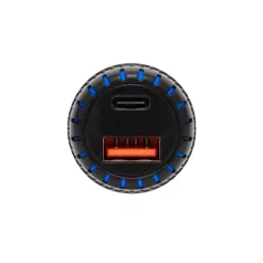   SAL SAU34AC autós USB töltő, 2in1, USB-A, USB-C, gyorstöltő, dupla töltő