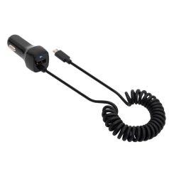   SAL SAU 24MU autós USB töltő 2in1, 2 készülék, USB, microUSB, 2,4 A összesen