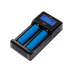   Home SBC 2 akkumulátortöltő, Li-ion és Ni-Mh akkumulátorok töltésére, rövidzárlat elleni védelem, powerbank funkció, fordított polaritás érzékelés