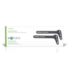   Soundbar Tartó | A következő típusokkal kompatibilis:: Univerzális | TV-Hez Csatlakoztatott | 15 kg | Rögzített | Acél | Fekete