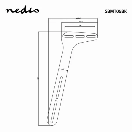 Soundbar Tartó | A következő típusokkal kompatibilis:: Univerzális | TV-Hez Csatlakoztatott | 15 kg | Rögzített | Acél | Fekete