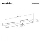 Soundbar Tartó | A következő típusokkal kompatibilis:: Sonos® Beam™ | Fali | 5 kg | Rögzített | ABS / Acél | Fehér