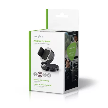 Okostelefon autós tartó | Univerzális | Minimális telefon képernyő méret: 4 " | Maximális képernyő méret: 6.4 " | Dönthető Forgatható