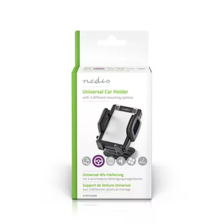 Okostelefon autós tartó | Univerzális | Minimális telefon képernyő méret: 4 " | Maximális képernyő méret: 6.4 " | Állítható Szög