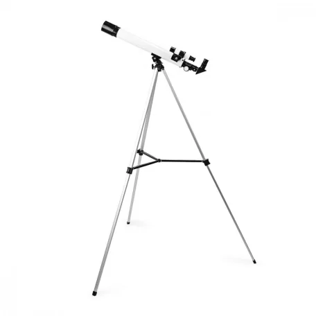 Csillagászati Távcső | Apertúra: 50 mm | Gyújtótávolság: 600 mm | Finderscope: 5 x 24 | Maximális munka magasság: 125 cm | Tripod | Fehér / Fekete