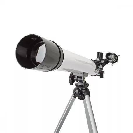 Csillagászati Távcső | Apertúra: 50 mm | Gyújtótávolság: 600 mm | Finderscope: 5 x 24 | Maximális munka magasság: 125 cm | Tripod | Fehér / Fekete