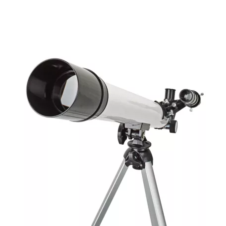 Távcső | Apertúra: 50 mm | Gyújtótávolság: 600 mm | Finderscope: 5 x 24 | Maximális munka magasság: 125 cm | Tripod | Fehér / Fekete
