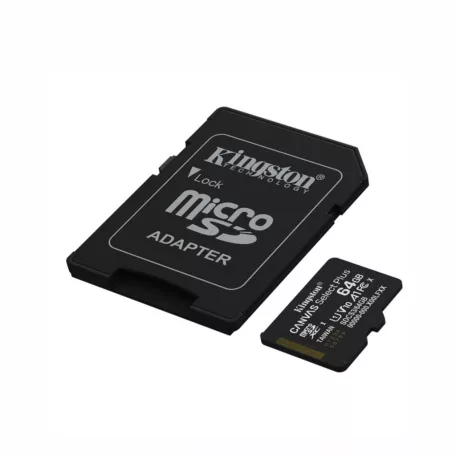Kingston SDCS3/64 microSDXC memóriakártya, 64GB, Class 10, UHS-I, V10, A1