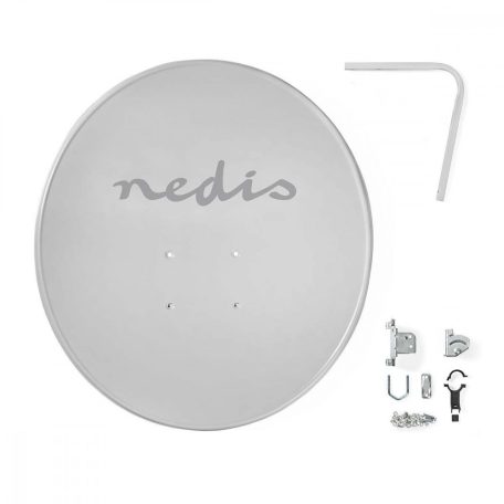 Parabolaantenna | 80.0 cm | Nyereség: 39.8 dB | Eltolási szög: 28 ° | Acél / Poliészter | Szürke