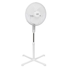  HOME SF42WH álló ventilátor, 45 W teljesítmény, 3 fokozat, oszcillálás, 40 cm-es lapátátmérő, fehér színű