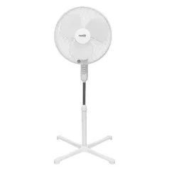   HOME SF42WH álló ventilátor, 45 W teljesítmény, 3 fokozat, oszcillálás, 40 cm-es lapátátmérő, fehér színű