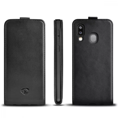 Flip Case | Samsung | Samsung Galaxy A40 | Fekete | PU / TPU