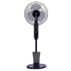   Home SFM43BK párásító ventilátor, 75 W, 40 cm névleges lapátátmérő, 3 lapát, 3 fokozat, oszcillálás, kikapcsolásidőzítés, 3 fokozatú párásítás, állítható dőlésszög