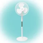 Home SFP 42 álló ventilátor, 40 W, 3 fokozat, 40 cm-es lapátátmérő, oszcillálás, LED visszajelző, távirányító, fehér