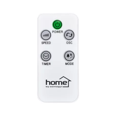 Home SFP 42 álló ventilátor, 40 W, 3 fokozat, 40 cm-es lapátátmérő, oszcillálás, LED visszajelző, távirányító, fehér