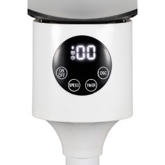   Home SFR 20 álló ventilátor, 50 W, 3 fokozat, 20 cm-es lapátátmérő, 70°-os oszcillálás, állítható fej, fehér LED kijelző, távirányító, fehér