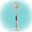 Home SFR 40 3D álló ventilátor, 60 W, 3 fokozat, 40 cm-es lapátátmérő, 3D-s oszcillálás, távirányító, átlátszó lapát, LED kijelző, fehér