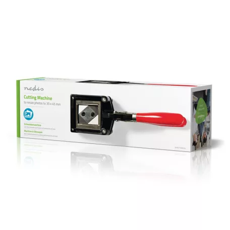 Passport Photo kések | 35 x 45 mm | Fém | Fekete / Piros