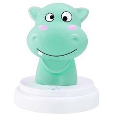 SILLY HIPPO LED éjszakai fény víziló kék