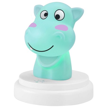 SILLY HIPPO LED éjszakai fény víziló kék