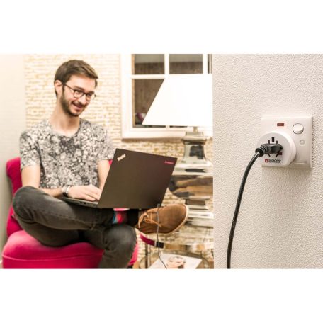 Utazó Adapter Combo - Világ Dél South Africa Földelt