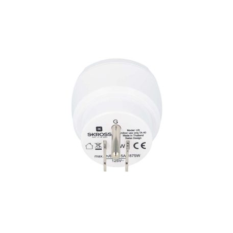 Utazó Adapter Europe-to-USA Földelt