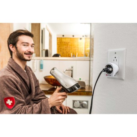 Utazó Adapter Europe-to-USA Földelt