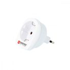 Utazó Adapter Europe-to-Switzerland Földelt