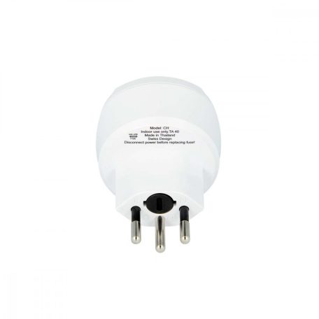 Utazó Adapter Europe-to-Switzerland Földelt