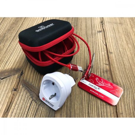 Utazó Adapter Europe-to-Switzerland Földelt