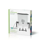 Hordozható fotóstúdió készlet | 400 lm | Összehajtható | Háttereket tartalmaz | Utazó táskát tartalmaz | Fekete