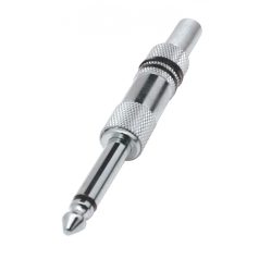   Home SK 2M jack dugó, 6,3mm monó lengődugó, fém, törésgátló