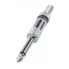   Home SK 2M jack dugó, 6,3mm monó lengődugó, fém, törésgátló