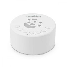   Fehér Zaj Gép | 18 Sound Options | 1 W | Maximális akkumulátor lejátszási idő: 18 óra | Szabályozható fény | Időzítő | Fehér