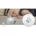 Fehér Zaj Gép | 18 Sound Options | 1 W | Maximális akkumulátor lejátszási idő: 18 óra | Szabályozható fény | Időzítő | Fehér