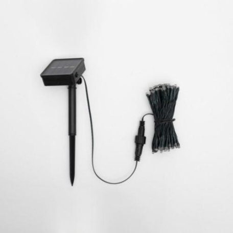 Home SLC100WW szolár fényfüzér, 100db melegfehér LED, 7m hosszúság, zöld vezeték, kültéri kivitel
