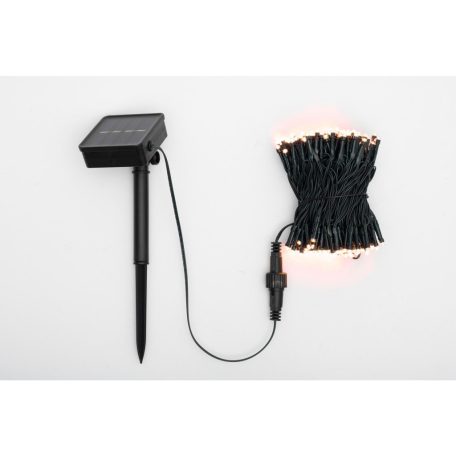 Home SLC200WW szolár fényfüzér, 200db melegfehér LED, 14m hosszúság, zöld vezeték, kültéri kivitel
