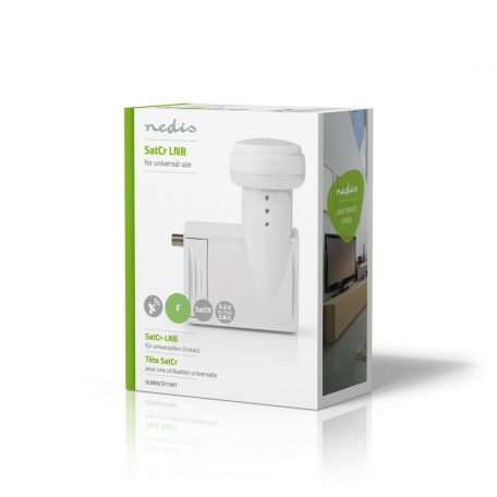 LNB | SatCR | Kimeneti csatlakozó: 2x F-Csatlakozó | Zajszint tartomány: 0.80 dB | Átalakítási nyereség: 58 - 60 dB | Fehér