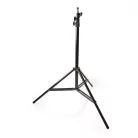 Photo Studio könnyű állvány | Maximális terhelési kapacitás: 4.0 kg | Maximális munka magasság: 260 cm | 3 Szegmens | Utazó táskát tartalmaz | Alumínium | Fekete