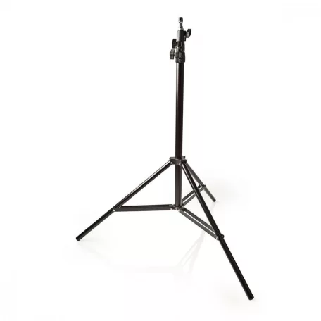 Photo Studio könnyű állvány | Maximális terhelési kapacitás: 4.0 kg | Maximális munka magasság: 260 cm | 3 Szegmens | Utazó táskát tartalmaz | Alumínium | Fekete