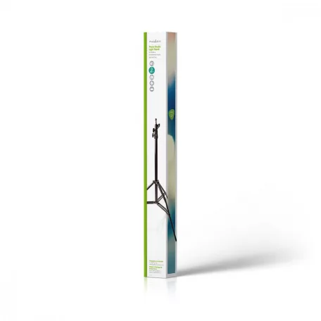 Photo Studio könnyű állvány | Maximális terhelési kapacitás: 4.0 kg | Maximális munka magasság: 260 cm | 3 Szegmens | Utazó táskát tartalmaz | Alumínium | Fekete