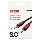 EMOS Jack káble 3.5mm ST dugó-3.5mm ST dugó 3m