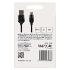 Töltő- és adatkábel USB-A 2.0 / micro USB-B 2.0, Quick Charge, 1 m, fekete