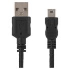 Töltő- és adatkábel USB-A 2.0 / micro USB-B 2.0, 2 m, fekete